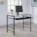 Alt View 13. OSP Home Furnishings - Zephyr Computer Desk - Clear/Black.