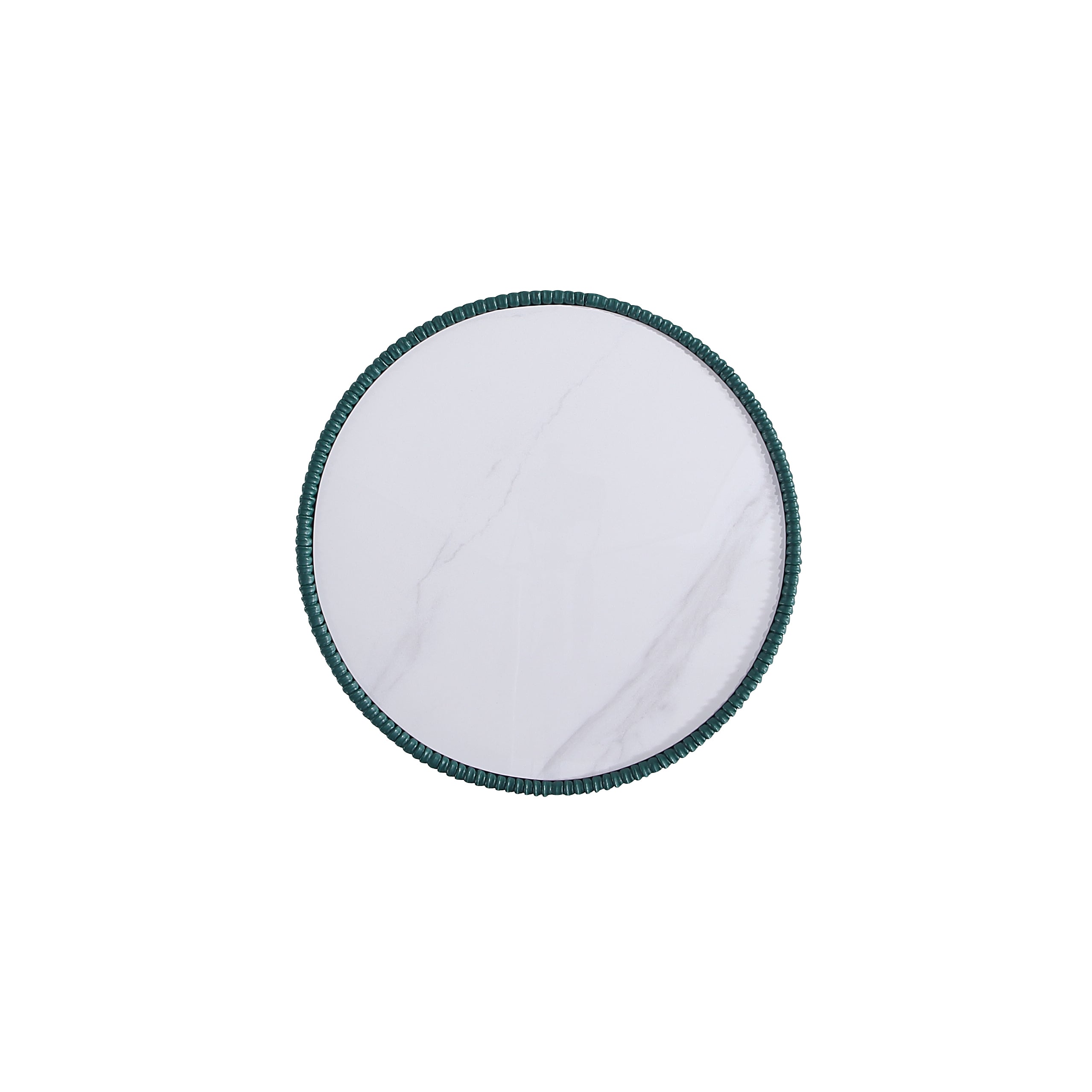 Alt View 2. Manhattan Comfort - Anderson Modern Sintered Stone Top Upholstered End Table - Set of 2 - Green.