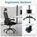 Ergonomic Backrest: Curved Design, SGS Certified Air Lift, Stable 5-star Base, 360 Smooth Universal Wheels.