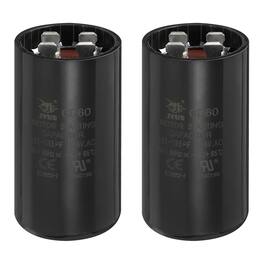 Unique Bargains - 2pcs CD60 Capacitor 161-193 Mfd, 125 VAC Run Motor Start for Electric Fan/Well Pump