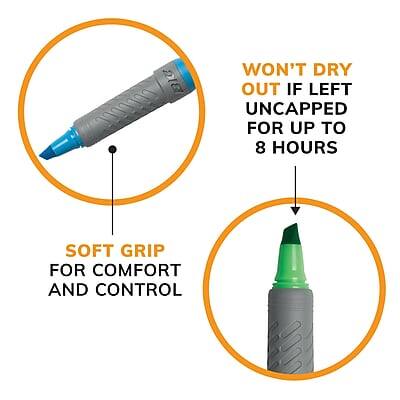 - WON'T DRY OUT IF LEFT UNCAPPED FOR UP TO 8 HOURS
- SOFT GRIP FOR COMFORT AND CONTROL