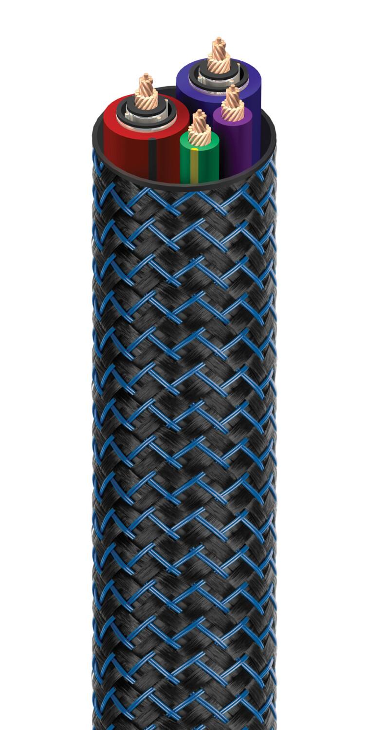 Alt View 13. AudioQuest - Monsoon 6.6' Power Cable with C13 to 3-Prong Wall Plug Connectors - Black.