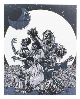 Star Wars - Zombies 8x10 Art Print by Fredrik Eden (Nerd Block Exclusive) - Multicolored