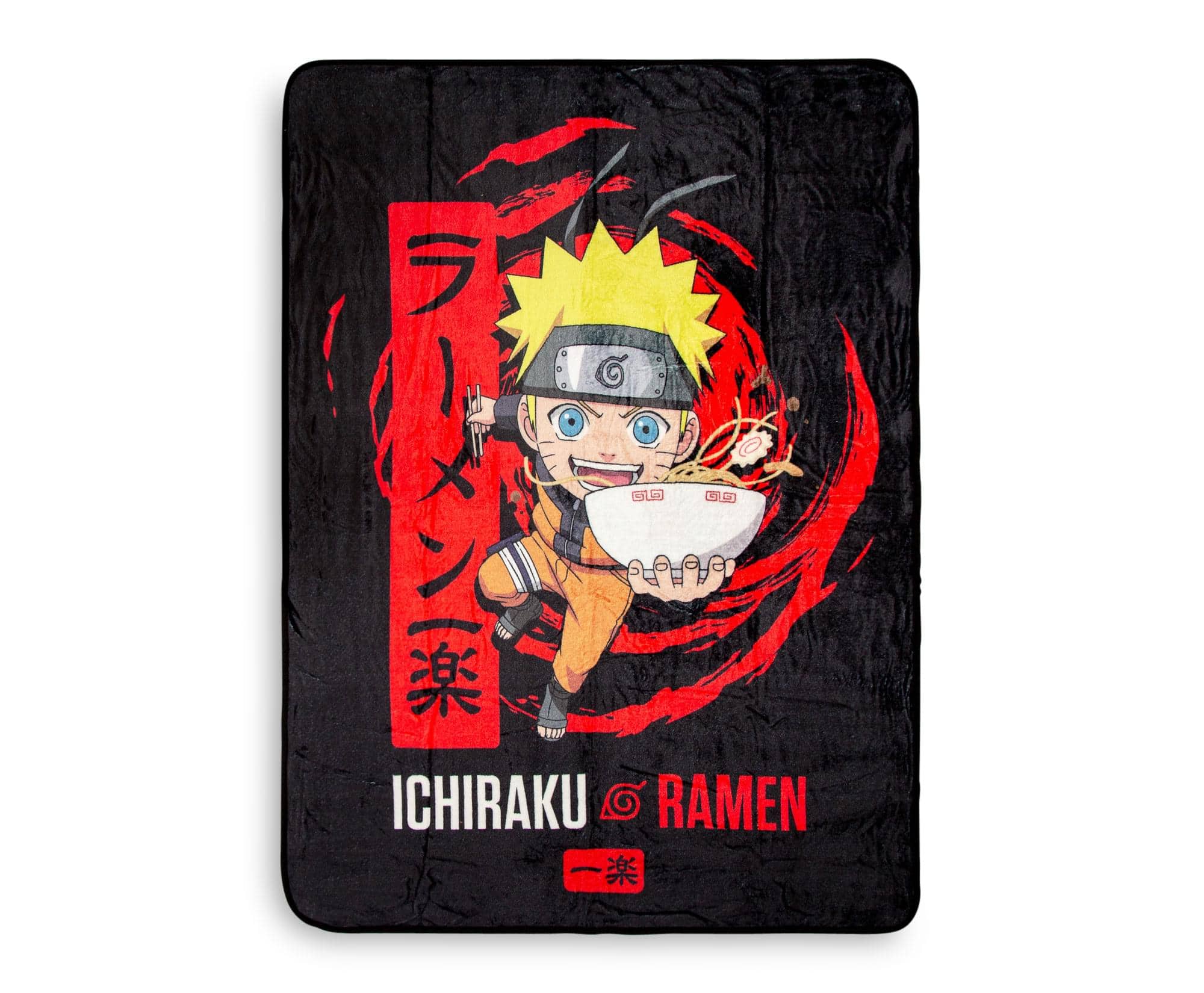 Just Funky - Naruto Shippuden Ichiraku Ramen Fleece Throw Blanket | 45 x 60 Inches - Red price history on PriceWatchPro
