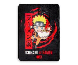 Just Funky - Naruto Shippuden Ichiraku Ramen Fleece Throw Blanket | 45 x 60 Inches - Red