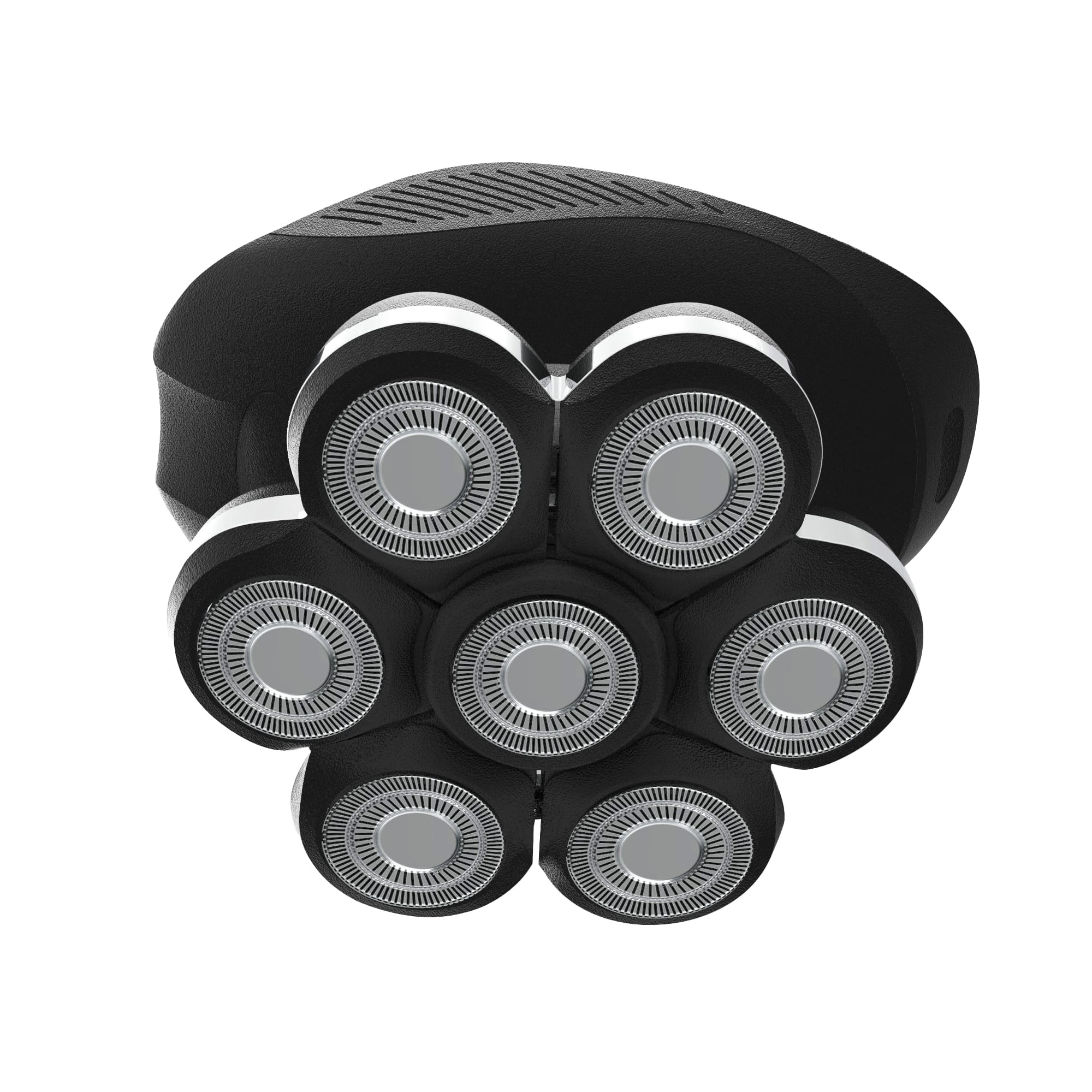 Front. StyleCraft - StyleCraft Ace 7X Rotary Bald Head Foil Shaver with Supercharged Motor - Black.