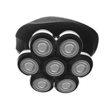 Front. StyleCraft - StyleCraft Ace 7X Rotary Bald Head Foil Shaver with Supercharged Motor - Black.