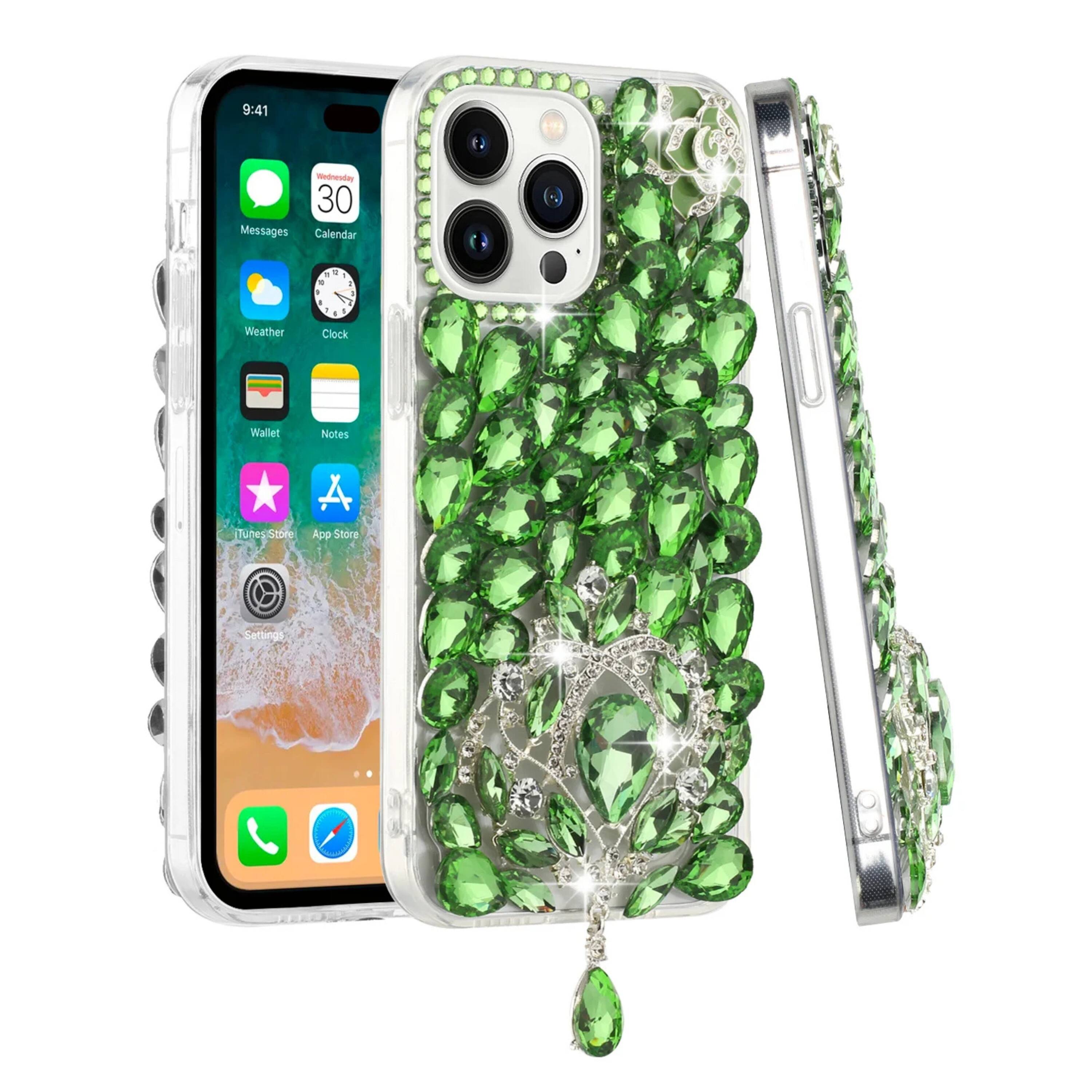 Kitcheniva Full Bling 3D Large Jewel Phone Case With 2 Screen ...
