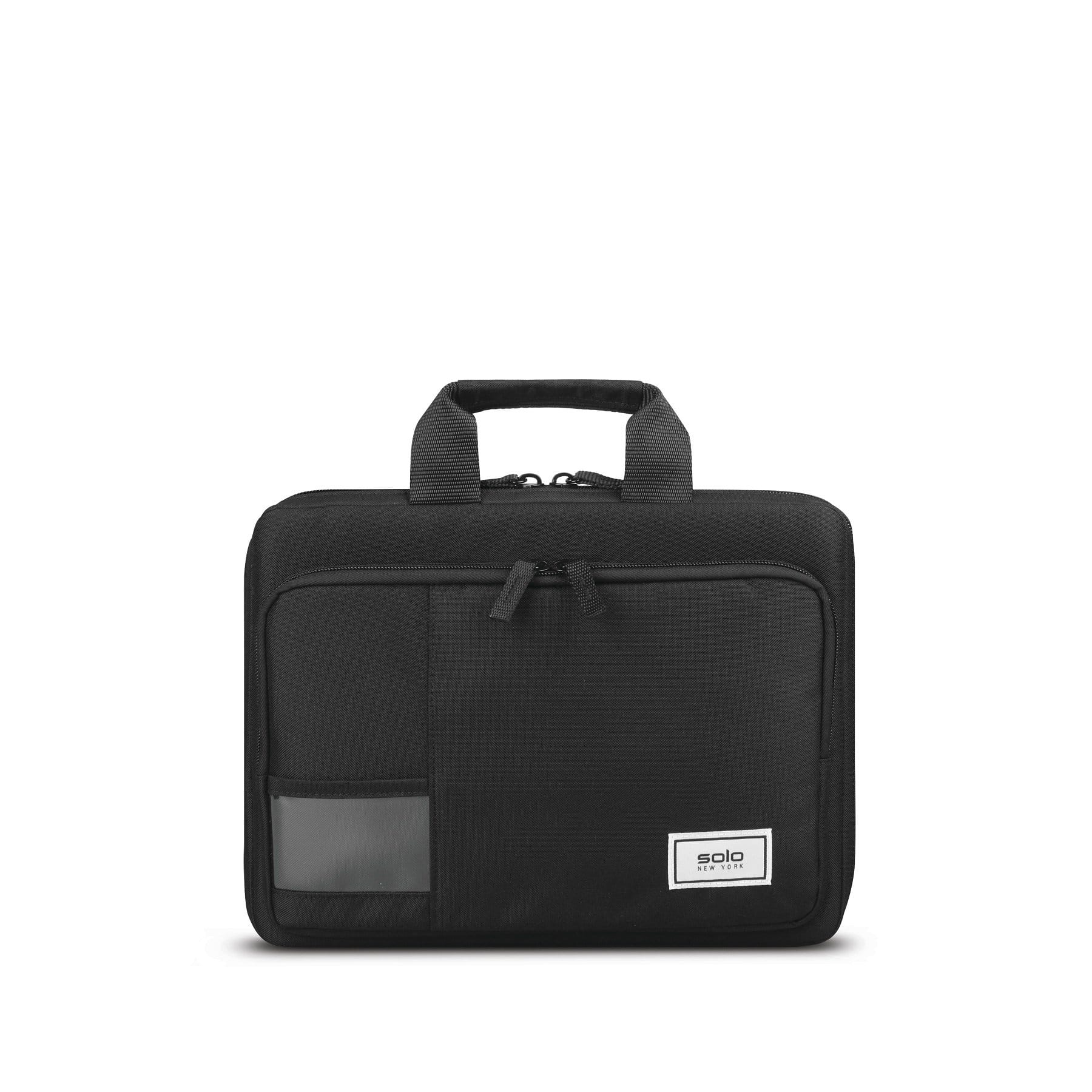 Solo New York - Secure-Fit 11.6" Chromebook Case - Black - Front_Zoom