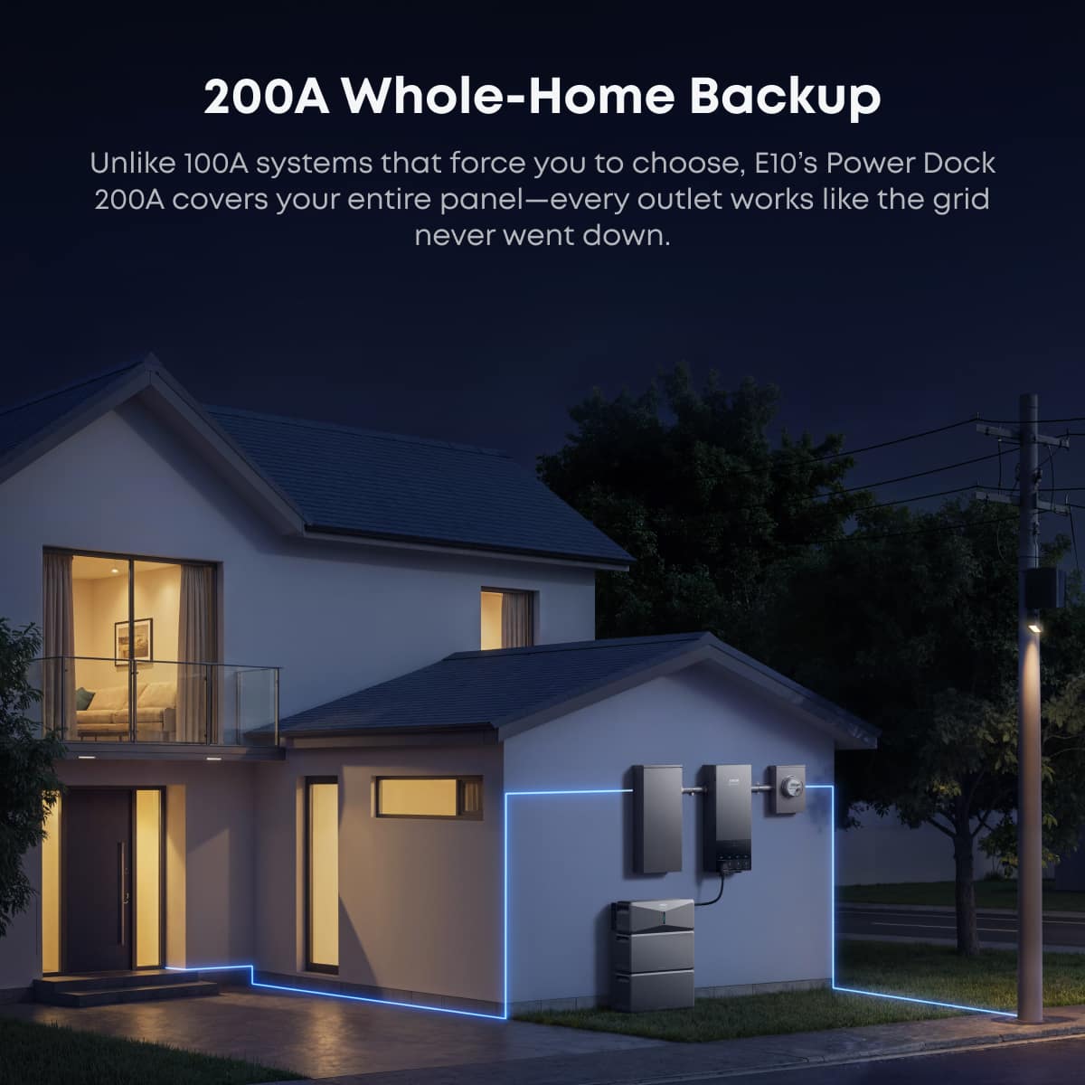 Anker SOLIX E10 Whole Home Backup System 10kW Turbo Output