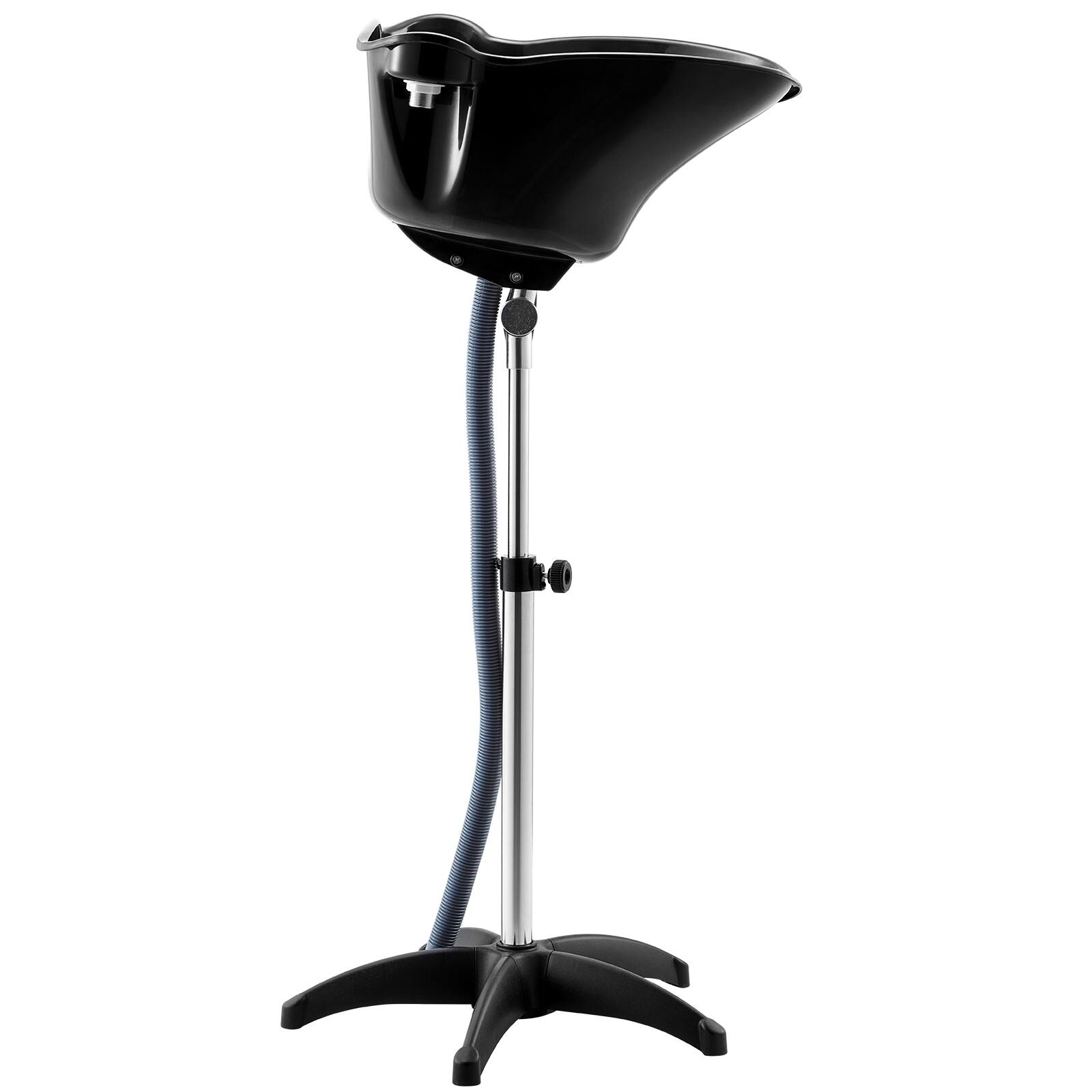 Alt View 5. VEVOR - Portable Shampoo Bowl, Deep Shampoo Sink with Adjustable Height & Angle, Includes Drain Hose, Shower Head - Black.