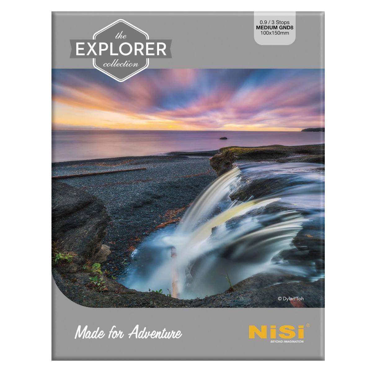 The Explorer Collection  
0.9 / 3 Stops  
Medium GND8  
100x150mm  
Made for Adventure  
Dylan Toh  
Nisi  
Beyond Imagination