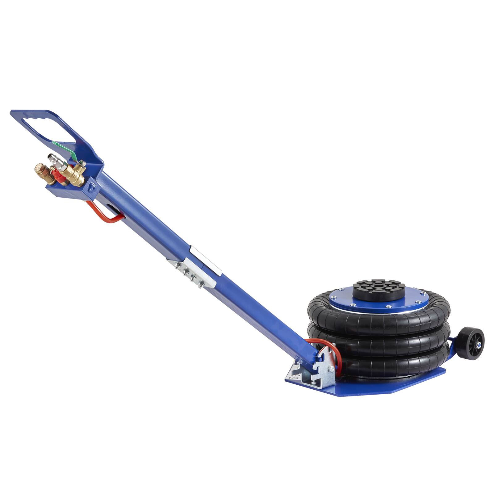 Alt View 5. VEVOR - Air Jack, 3 Ton/6600 lbs Triple Bag Air Jack, Airbag Jack with Six Steel Pipes, Lift up to 17.7", 3-5 s Fast Lifting - Blue;Black.
