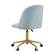 Alt View 11. Linon Home Décor - Andrea Plush Velvet Fabric Rolling Desk Chair - Light Blue.