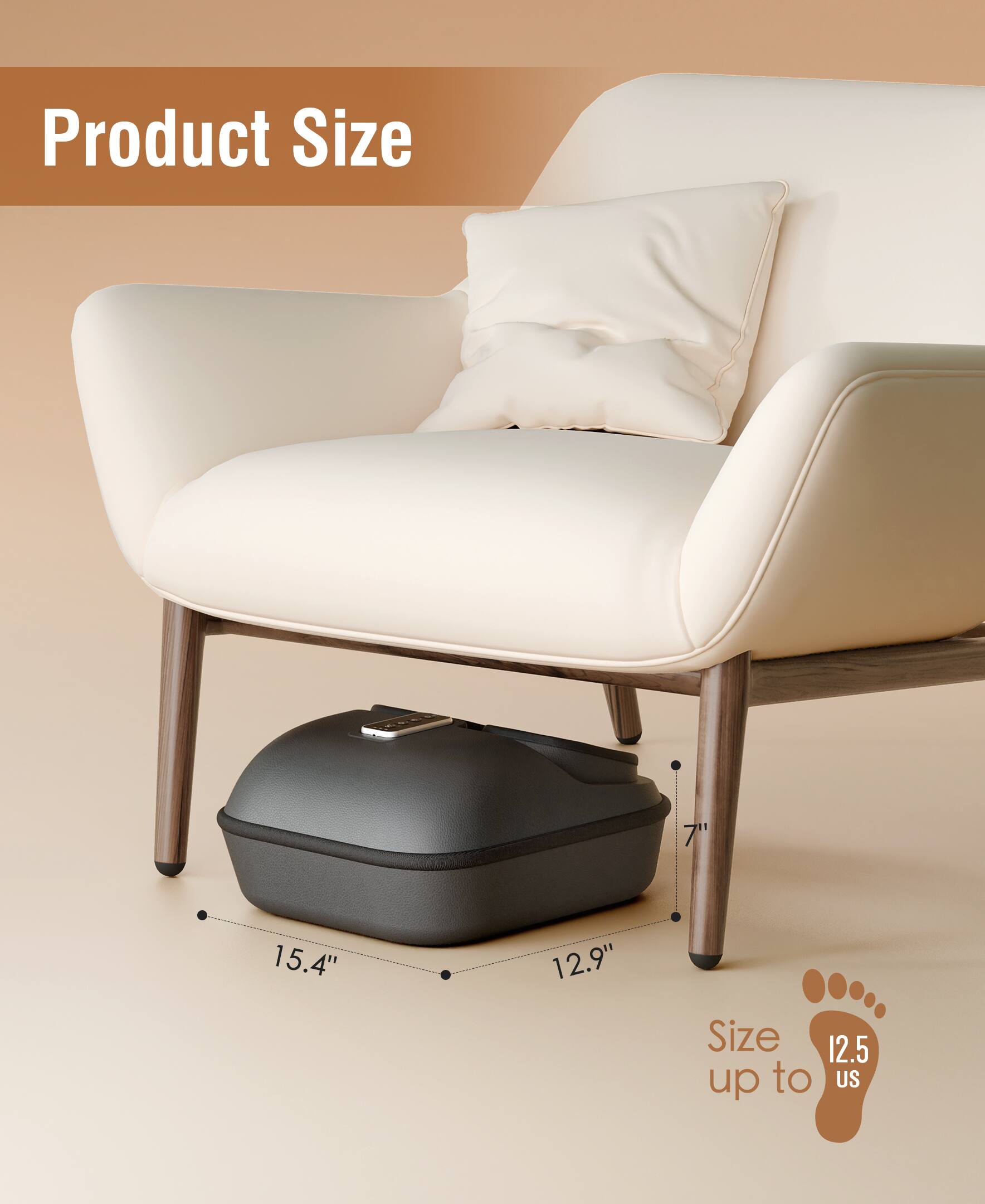 Product Size

15.4" x 12.9" x 7"

Size up to 12.5 US