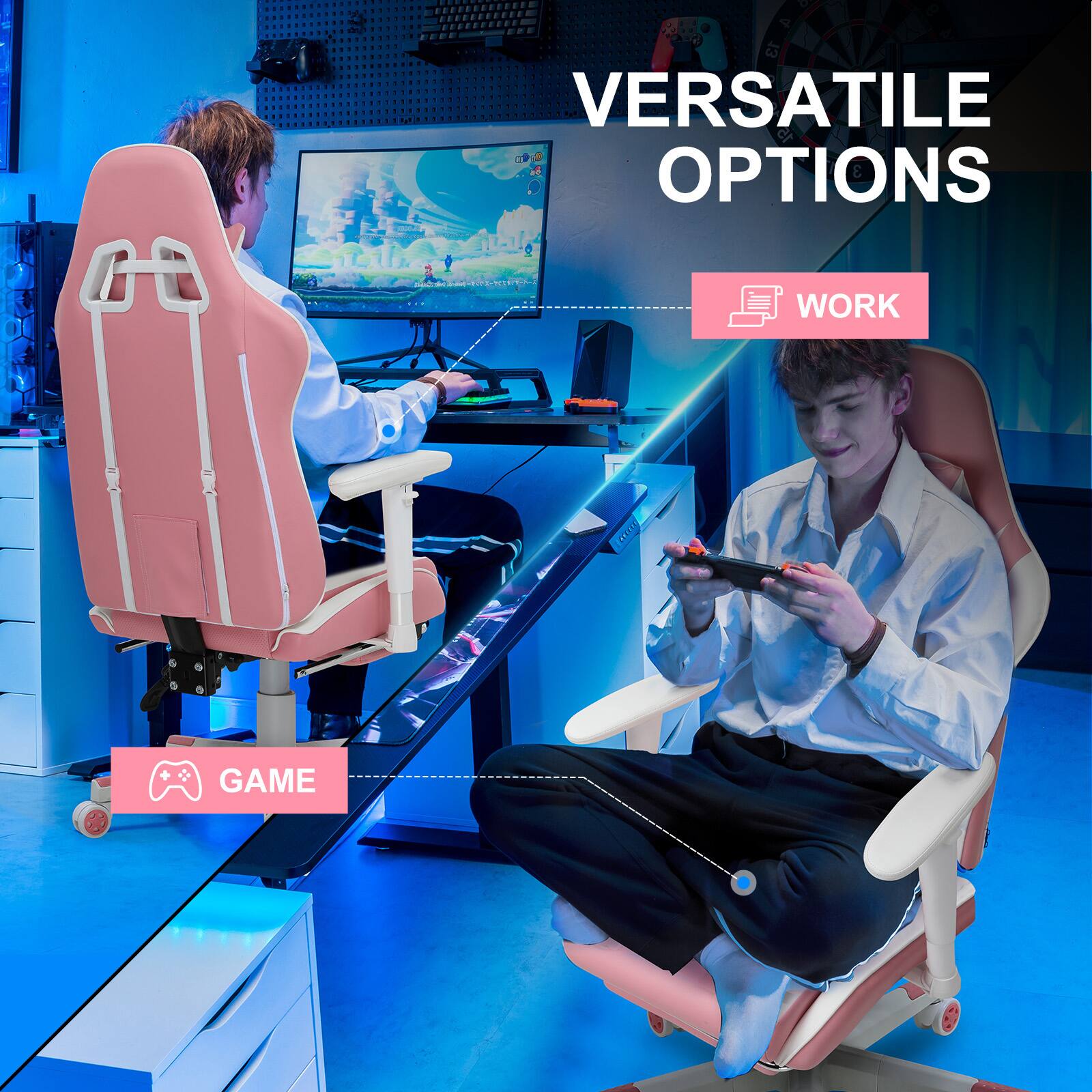 VERSATILE OPTIONS

WORK

GAME