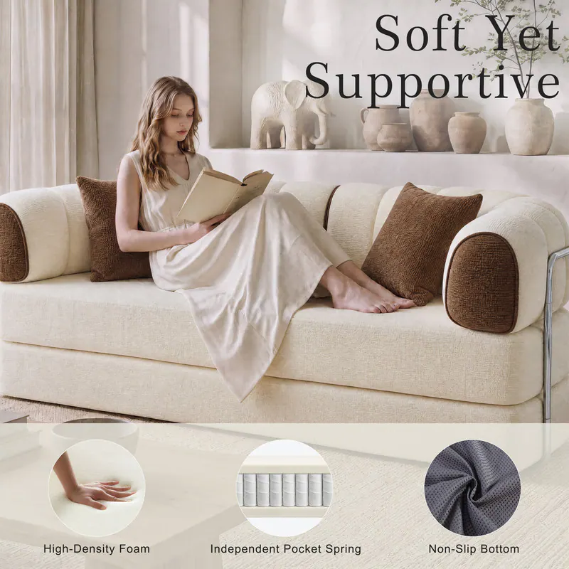 Soft Yet Supportive  
High-Density Foam  
Independent Pocket Spring  
Non-Slip Bottom