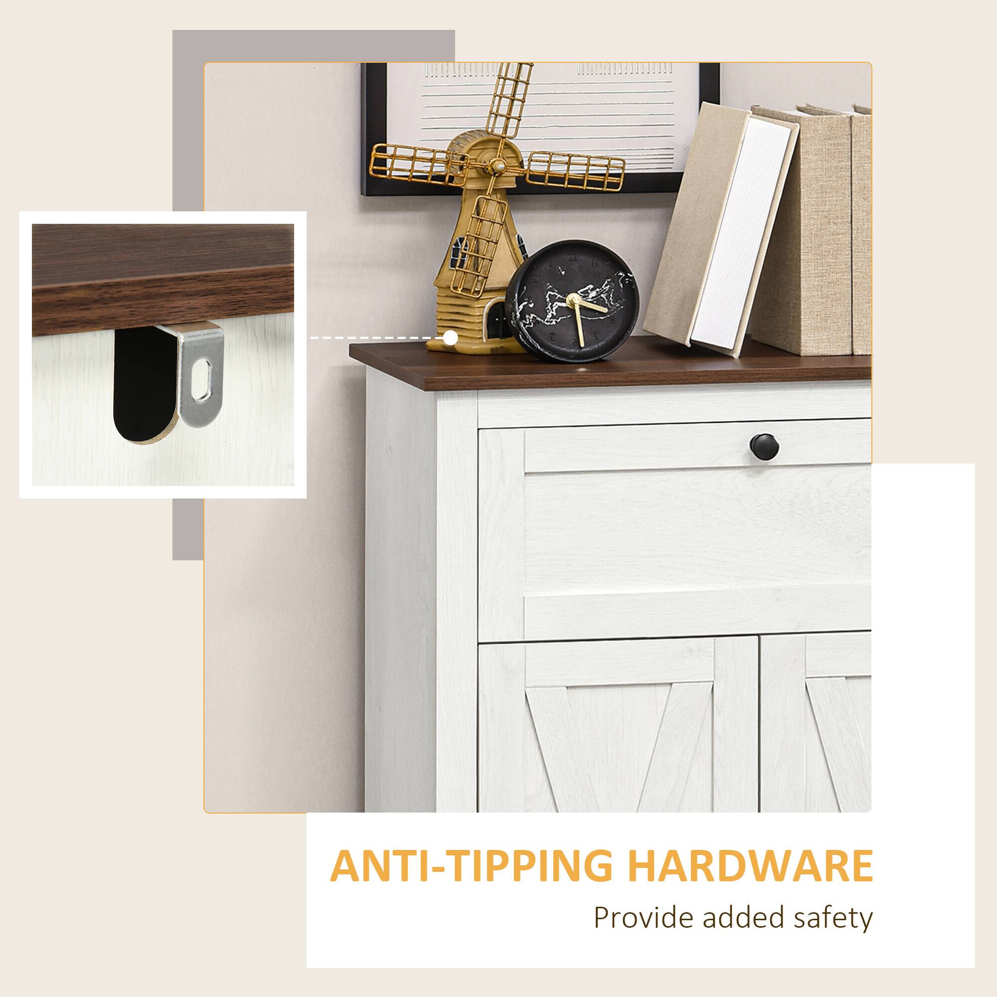 ANTI-TIPPING HARDWARE  
Provide added safety