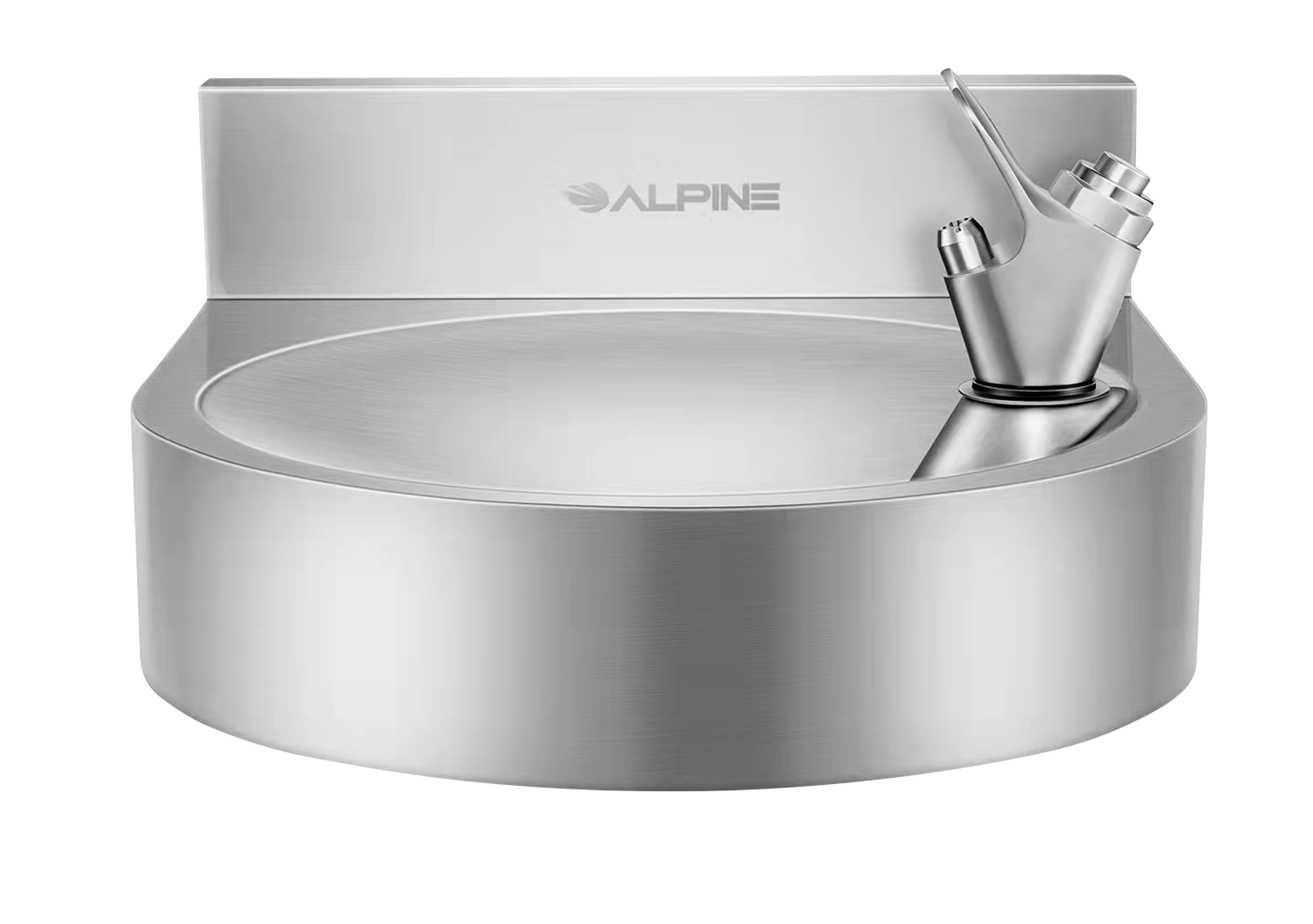 Alpine Industries - Wall Mounted Indoor Outdoor Water Fountain - Silver