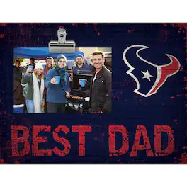 Fan Creations - 8'' x 10.5'' Best Dad Clip Frame - Multicolor