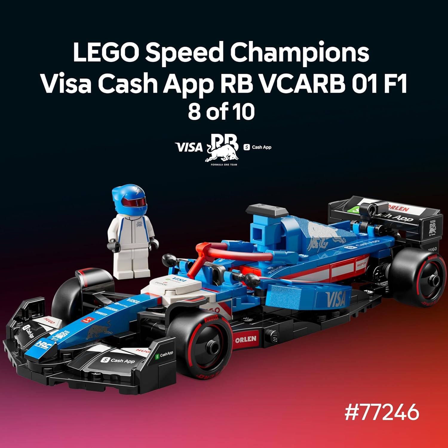 LEGO Speed Champions Visa Cash App RB VCARB 01 F1 8 of 10  
VISA PR S Cash App  
#77246