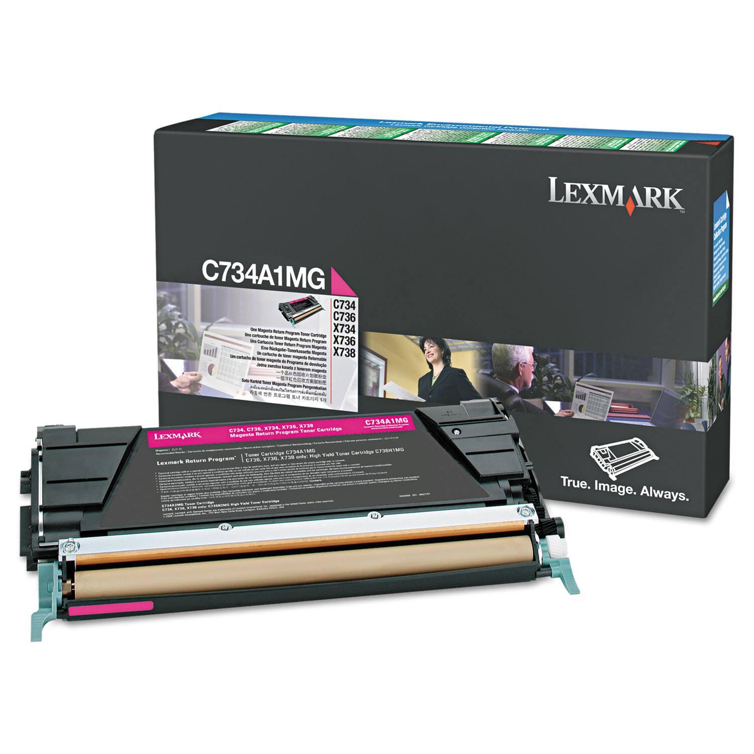 LEXMARK C734A1MG C734 C736 - X734 - X736 - X738 - Pgran - Perpodo 4 - D 1 C734AIMG S SO Sr EPWE Twnar Bartrsman Magena Ratars F LEMARK CASIRa Tocar Cmtrage SIM i Hh T Pregram E . 173 Eeemart nature - True. Image. Always.