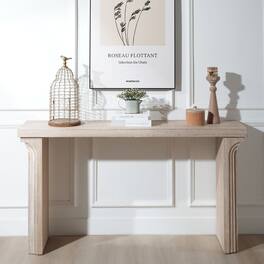 GOODSILO - Modern Minimalist Wooden Console Table Ideal for Entryway Living Room and Hallway Stylish Decorative Accent - Natural