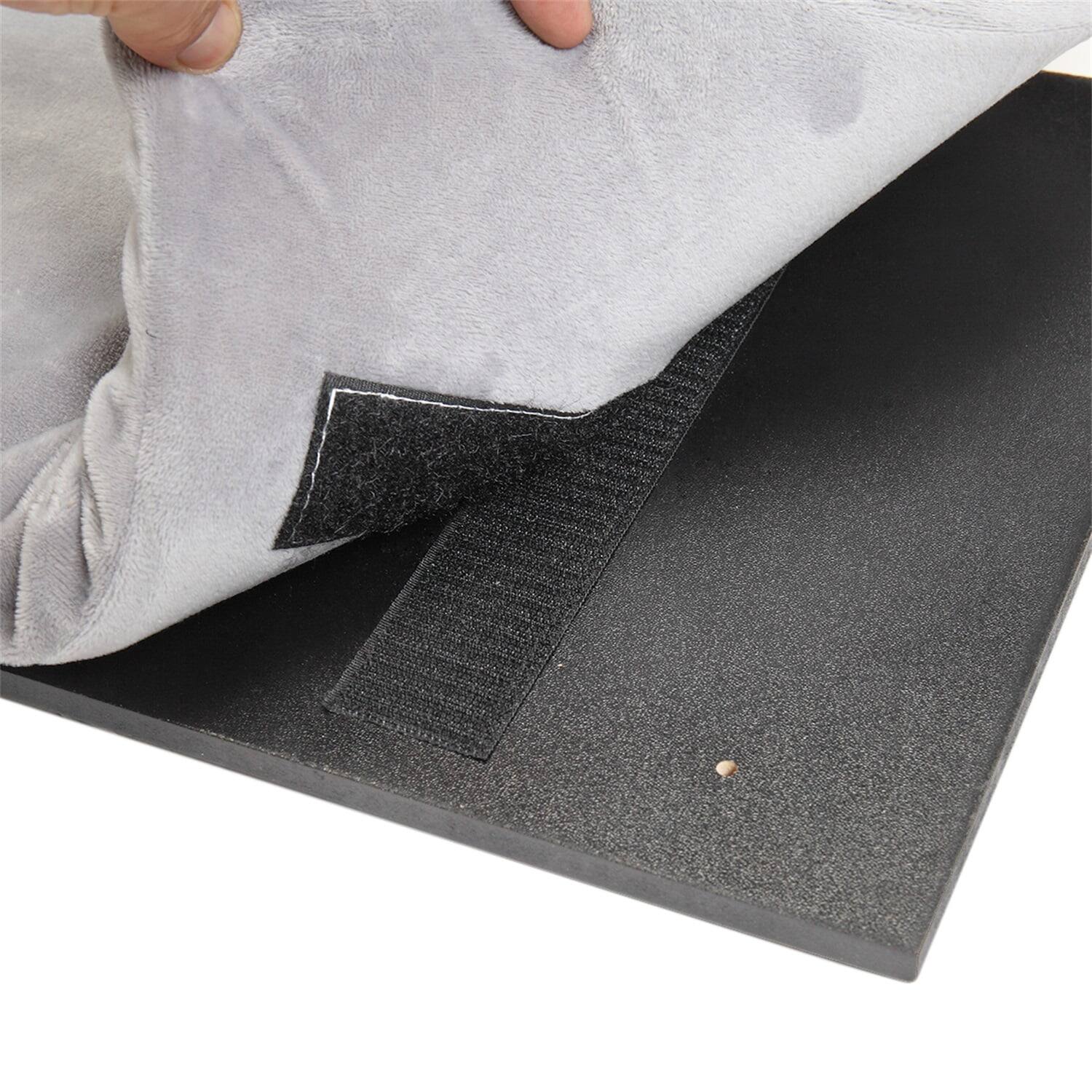 Back. Pefilos - 14" Cat Window Seat Wall Mount Perch for Indoor Cats, Cat Hammock for Window Heavy Duty Cat Bed Shelves - Gray.