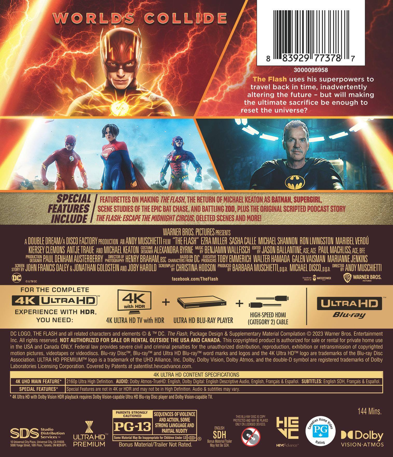 Back. The Flash   - 4K Blu-Ray.