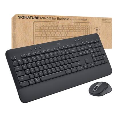 SIGNATURE MK650 for Business
Wireless Comfort Keyboard and Mouse Set
logi
Signature MK650 for Business
Wireless Comfort Keyboard and Mouse Set
Engageable clover TT's confortable look & feel