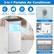 3-in-1 Portable Air Conditioner 8000 BTU Cools up to 60.8F-89.6F 40 Pints/Day Cooling Capacity 230 sq.ft Temperature Range Dehumidifying Fan Mode sINA Dehumidifier Mode Cooling Mode