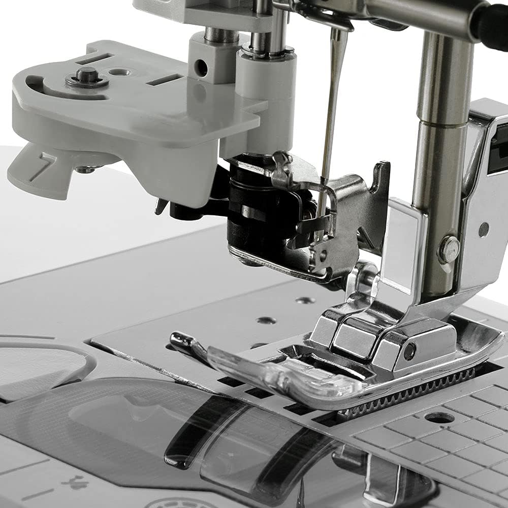 Left. Brother - Brother Innov-is NS80E Sewing Machine w/ Brother 5 Sewing Foot Embellishment Pack + Ready, Set, Sew Instructional Video - White.