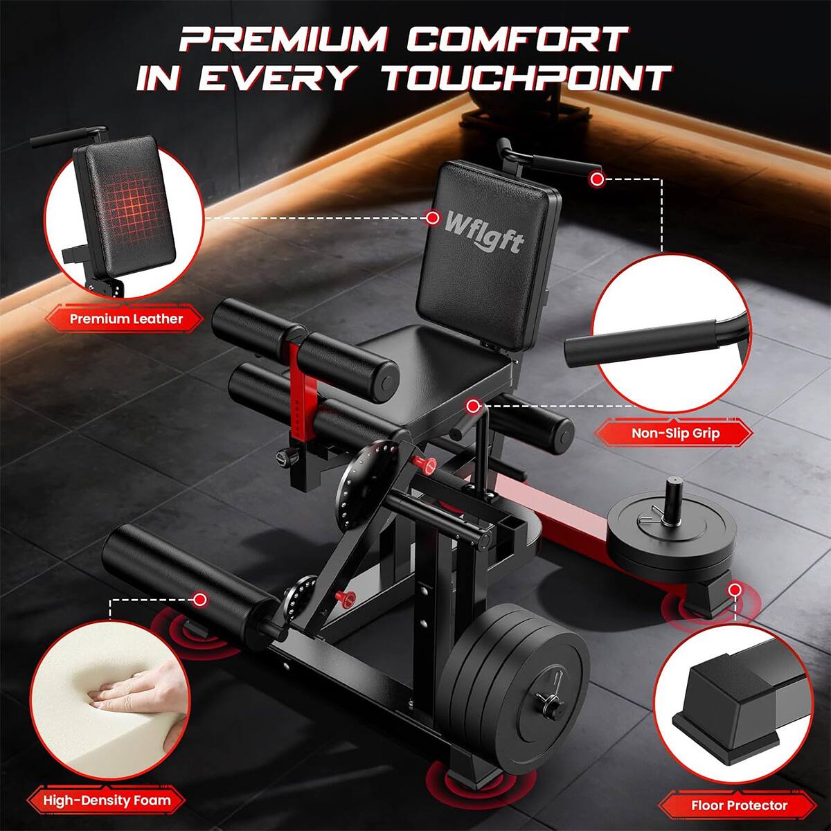 PREMIUM COMFORT IN EVERY TOUCHPOINT

- Premium Leather
- Non-Slip Grip
- High-Density Foam
- Floor Protector
