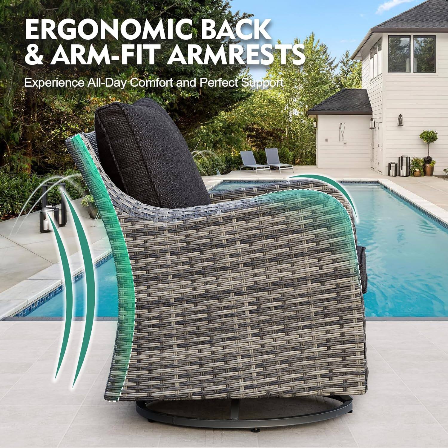 ERGONOMIC BACK & ARM-FIT ARMRESTS  
Experience All-Day Comfort and Perfect Support