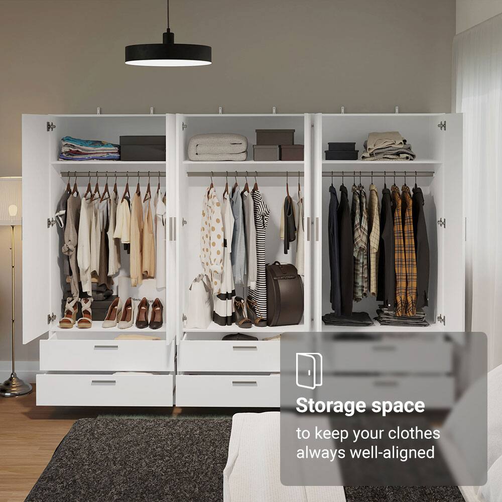 Storage space  
to keep your clothes always well-aligned