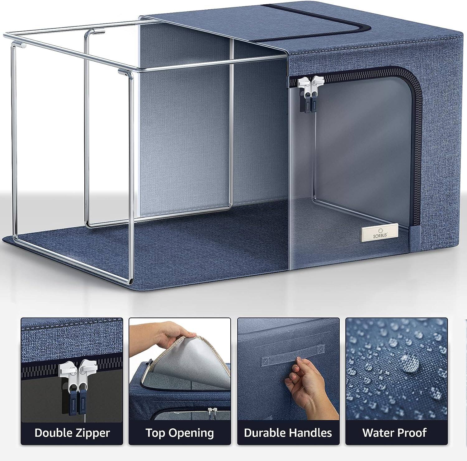 - SORBUS Double Zipper Top Opening Durable Handles Water Proof
- Double Zipper
- Top Opening
- Durable Handles
- Water Proof