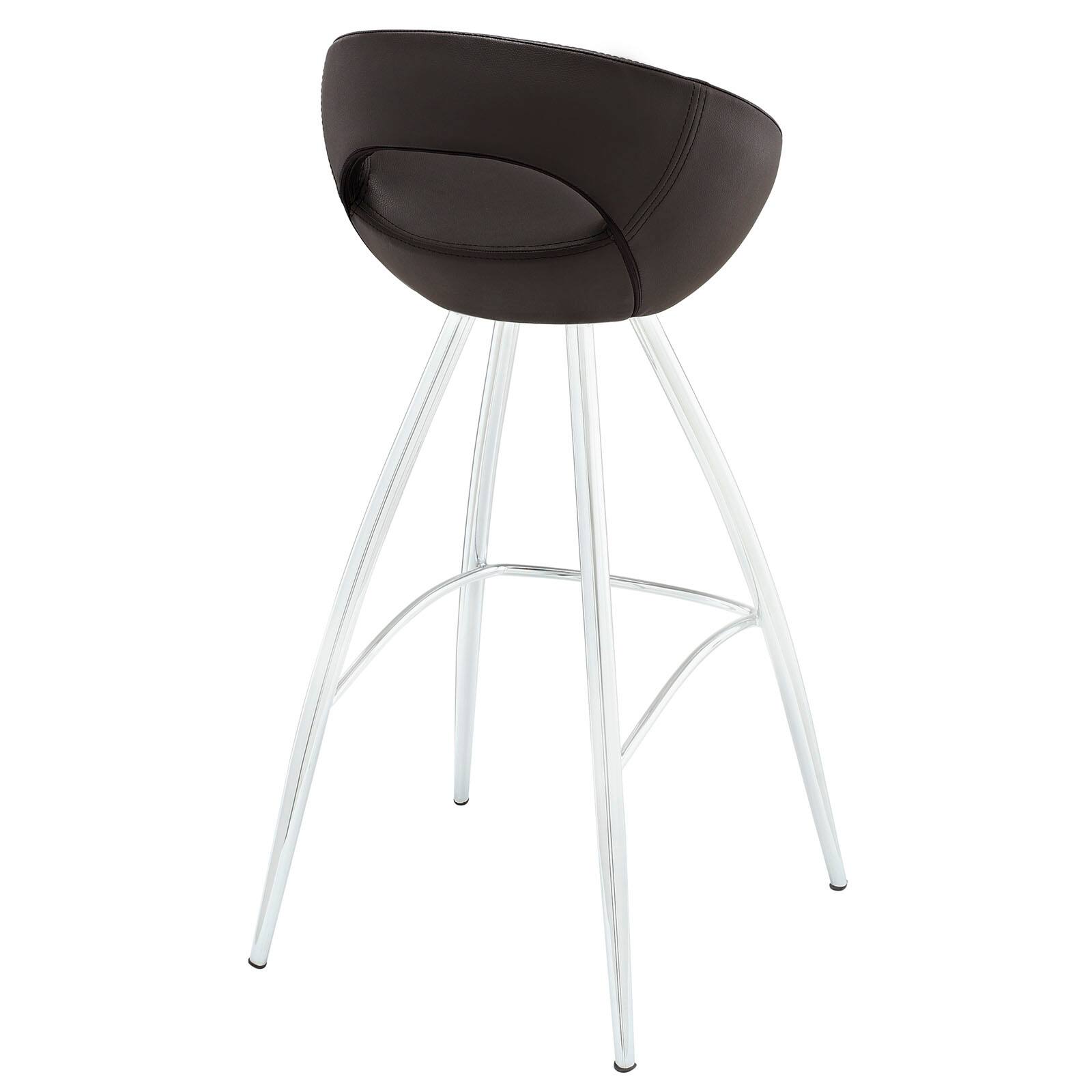 Back. Modway - Persist Bar Stool by Modway - Brown.