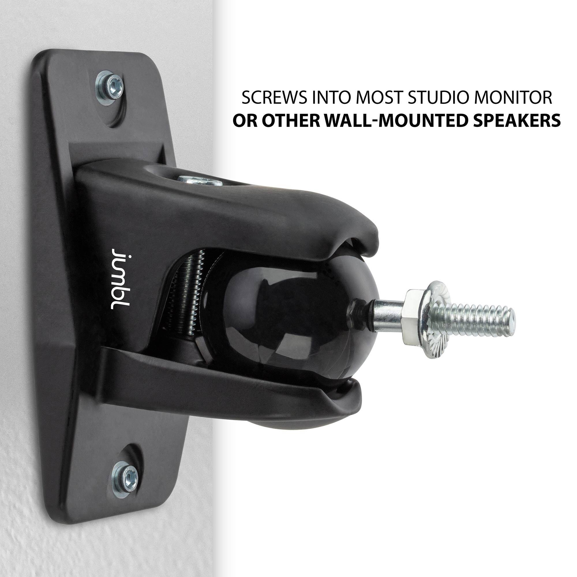 SCREWS INTO MOST STUDIO MONITOR OR OTHER WALL-MOUNTED SPEAKERS