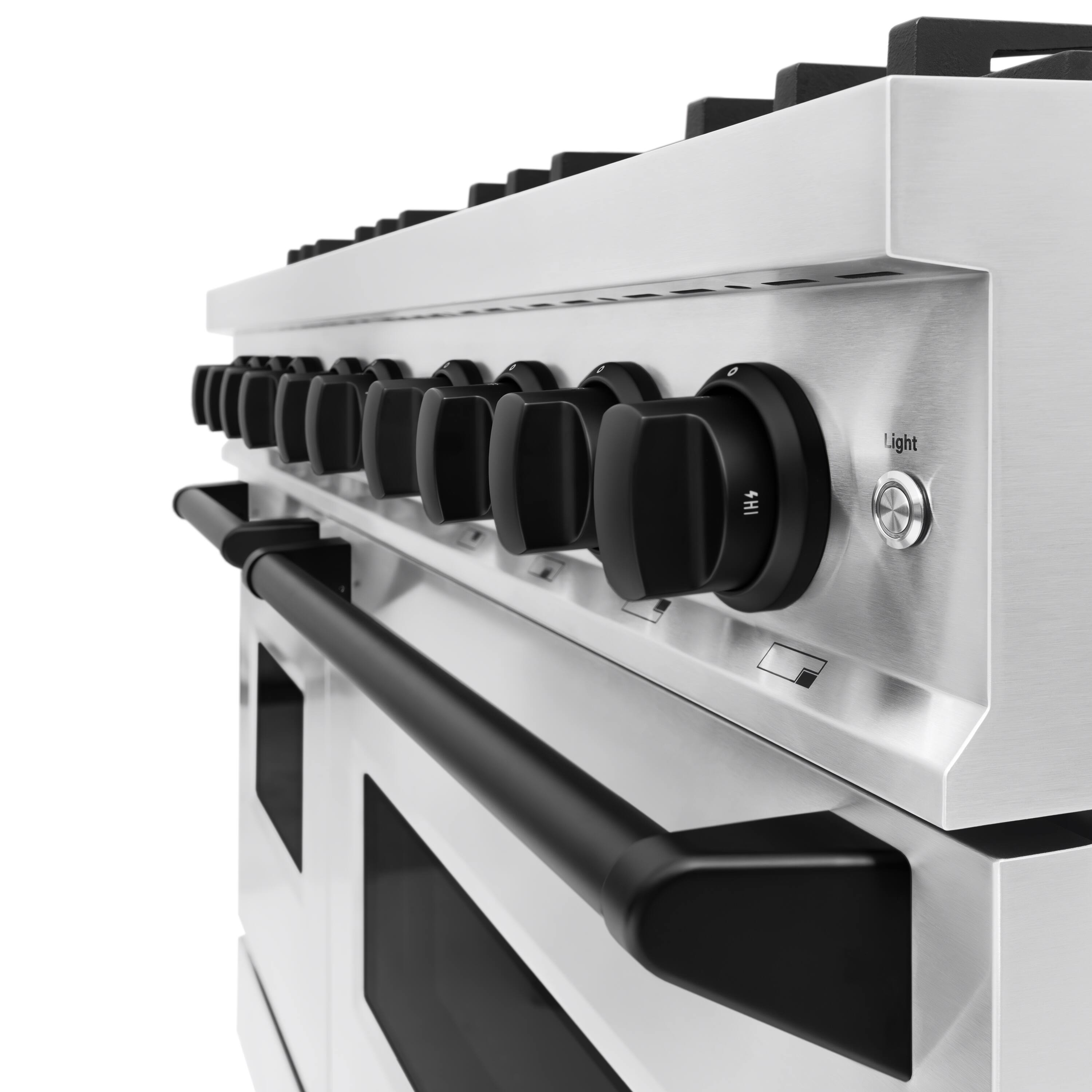 The text on the image reads "Light 4HI," which suggests that the oven has a light that can be turned on when the oven is set to the "4HI" setting.