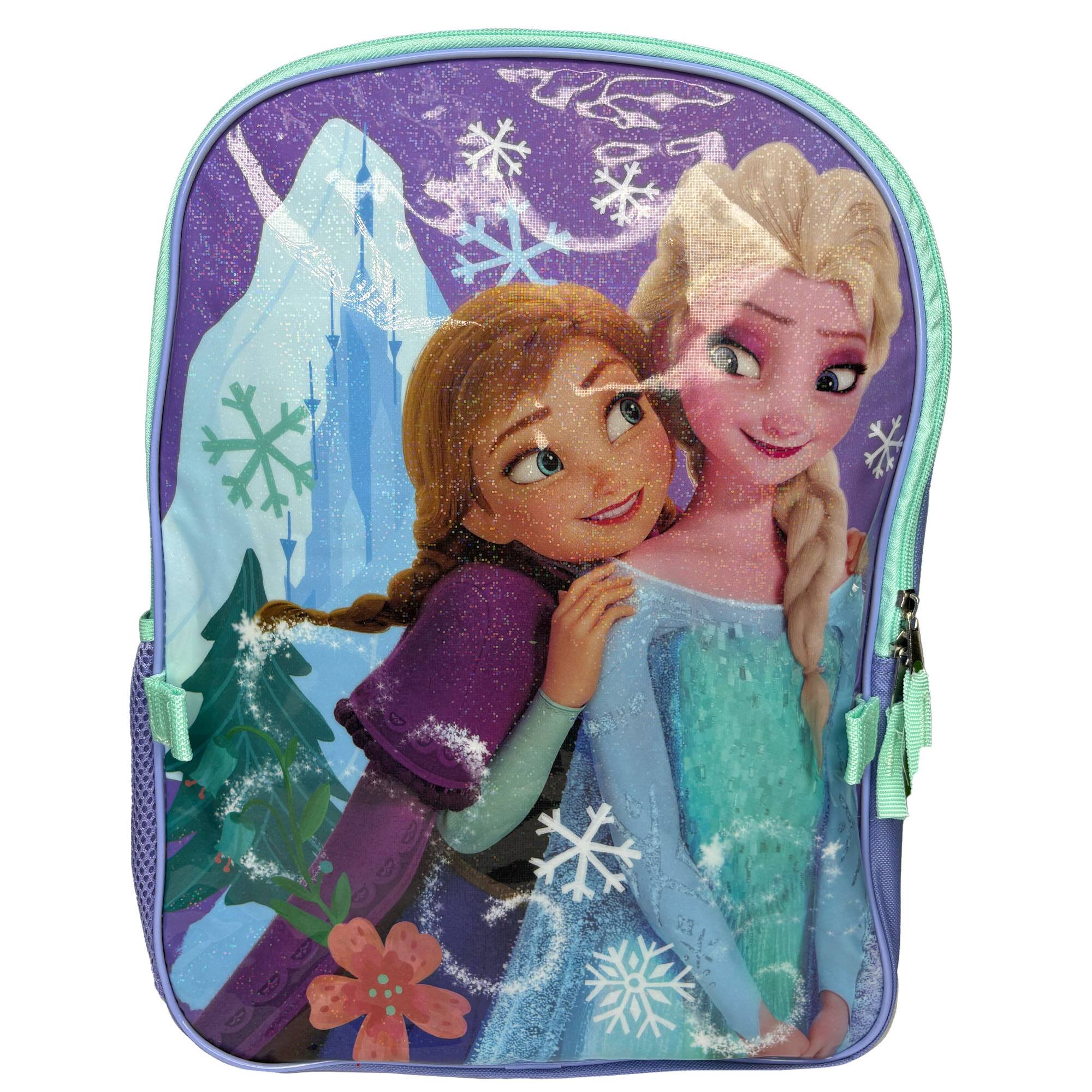 Alt View 1. UPD - Disney Frozen Elsa and Anna Backpack with Insulated Detachable Lunch Bag 2pc Set - Multicolored.