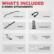 WHAT'S INCLUDED 8 KINDS ATTACHMENTS
Lat Pulldown Bar
Tricep Rope
Cable Bar
D-Ring Handles *2
1 Inch Barbell Clips *2
2 Inch Barbell Clips *2
Snaps *3
Dual Cable Attachment Bracket