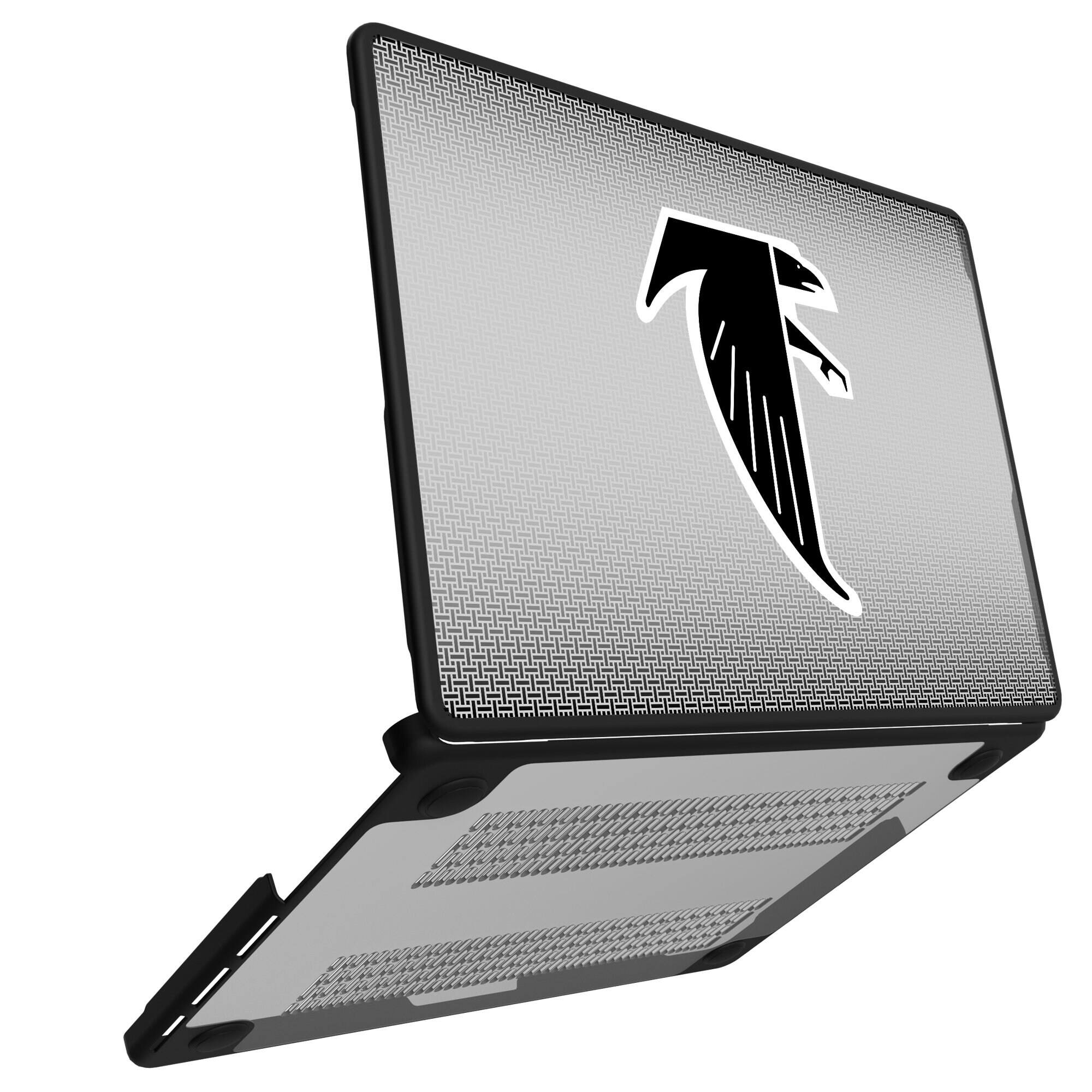 Alt View 1. Keyscaper - Atlanta Falcons Linen MacBook Case - Pro 14 in - Multicolor.