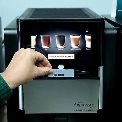 Flavia Creation 600

Touch to Insert Pack

French

Coffee
Hot Chocolate
Cappuccino