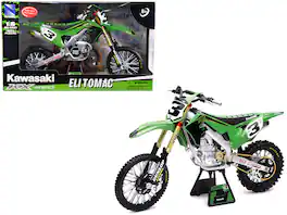 Kawasaki KX 450F Dirt Bike Motorcycle #3 Eli Tomac Green and Black "Kawasaki Racing Team" 1/6 Diecast Model by New Ray