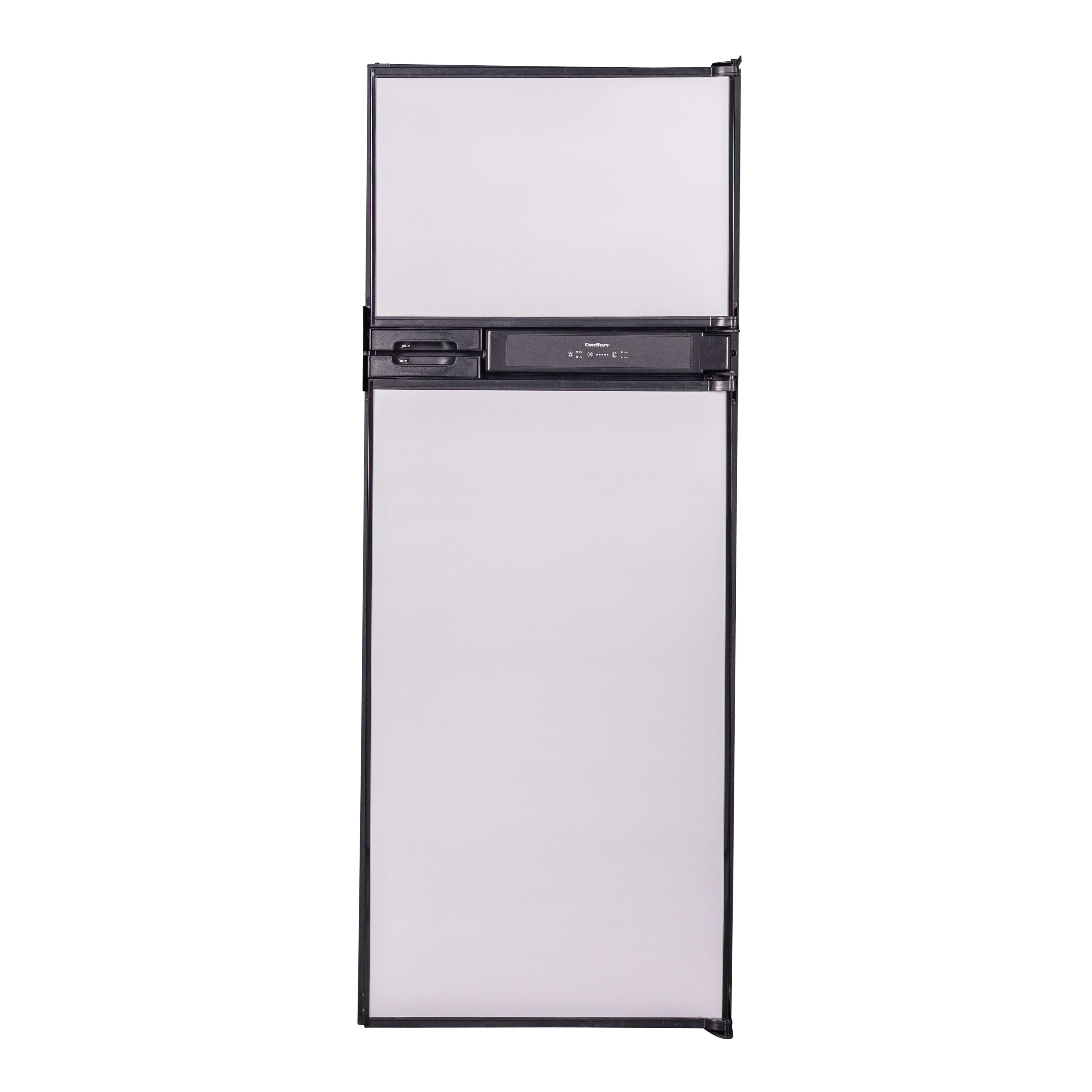 Conserv - 12V/DC Refrigerator Freezer 10cf Stainless for RV OFF-GRID 2 Doors - Stainless Steel