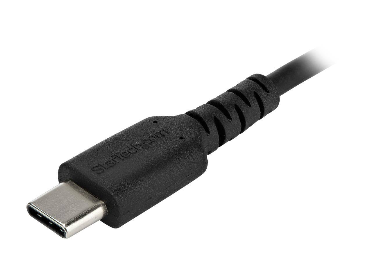 Alt View 1. StarTech.com - StarTech.com RUSB2CC1MB 1m USB C Cable - USB 2.0 Type C, Data & Charging, Male to Male, Black.