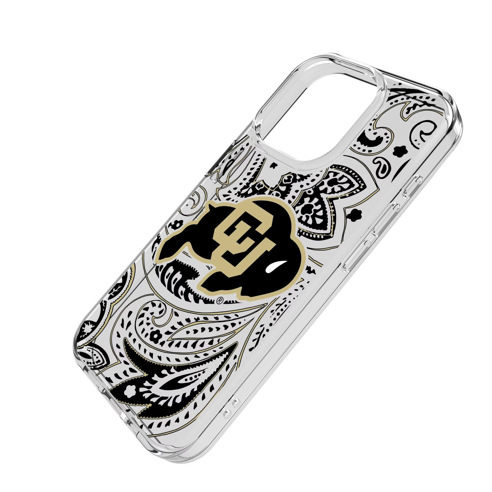 Alt View 1. Keyscaper - Colorado Buffaloes iPhone Clear Case - 16 Pro - Multicolor.