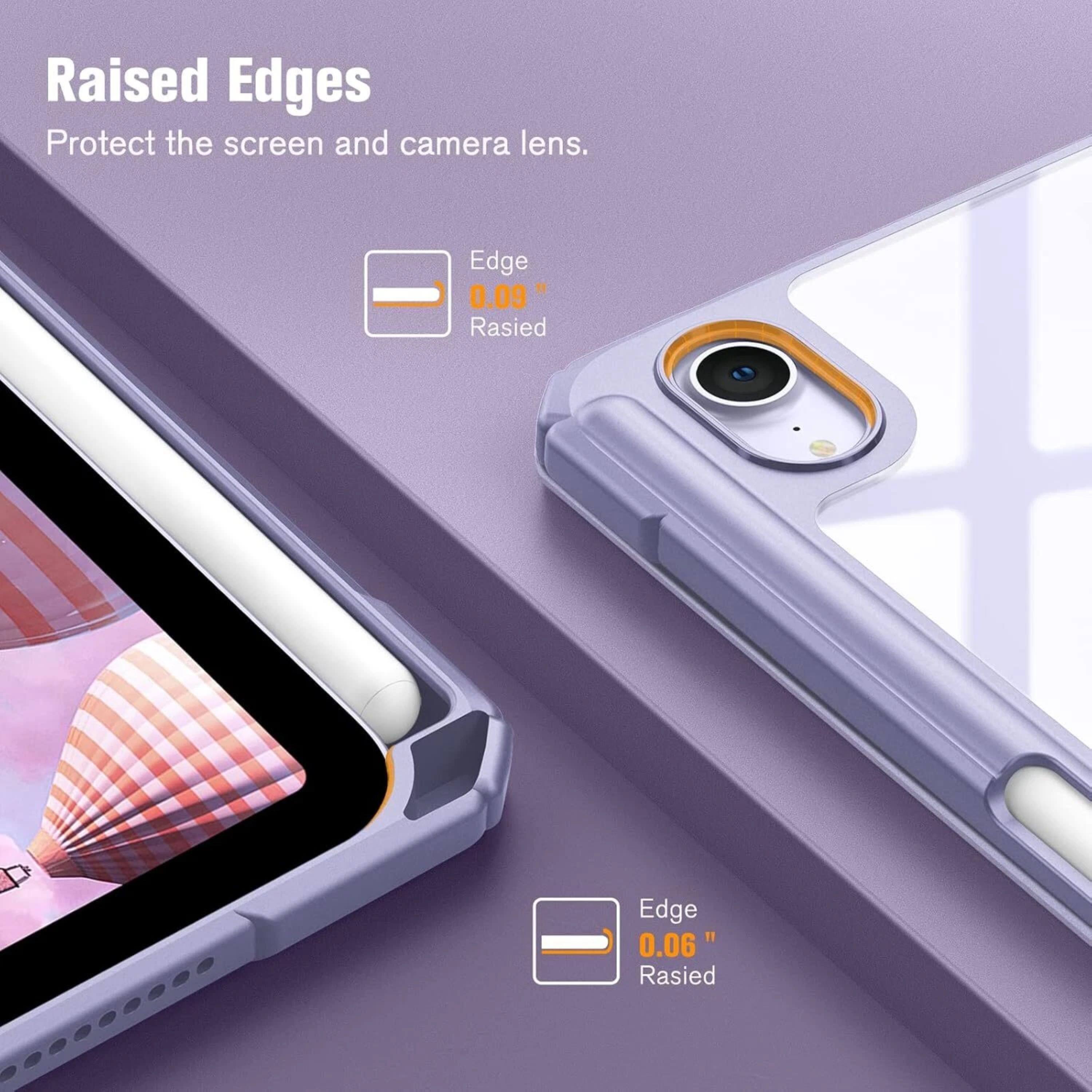 Raised Edges Protect the screen and camera lens. Edge 0.09" Raised Edge 0.06" Raised