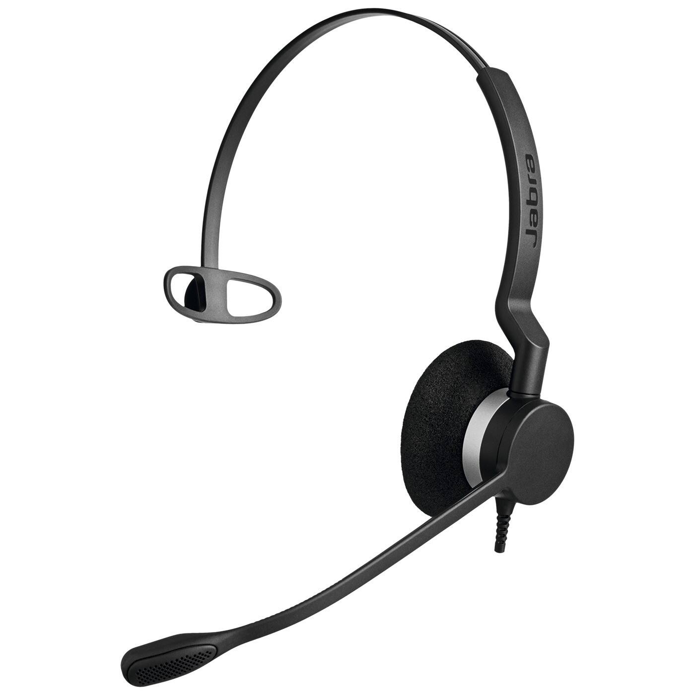 Angle. GN Netcom - Jabra BIZ 2300 Series 2303-820-105 QD Mono Headset - On-ear - Wired - Black.