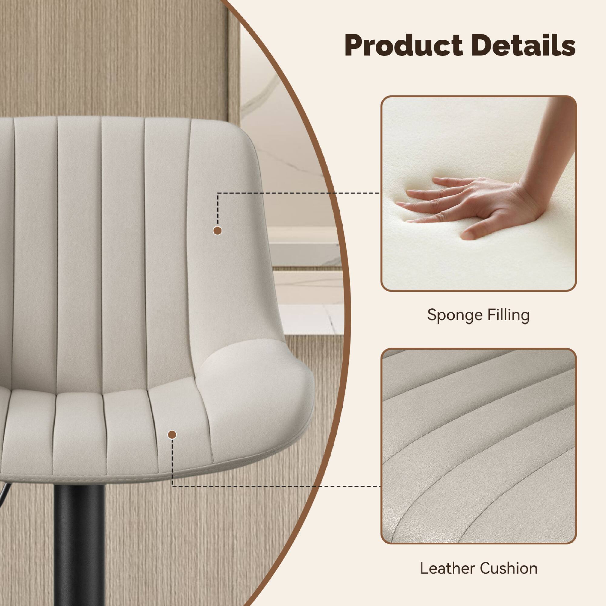 Product Details

- Sponge Filling
- Leather Cushion